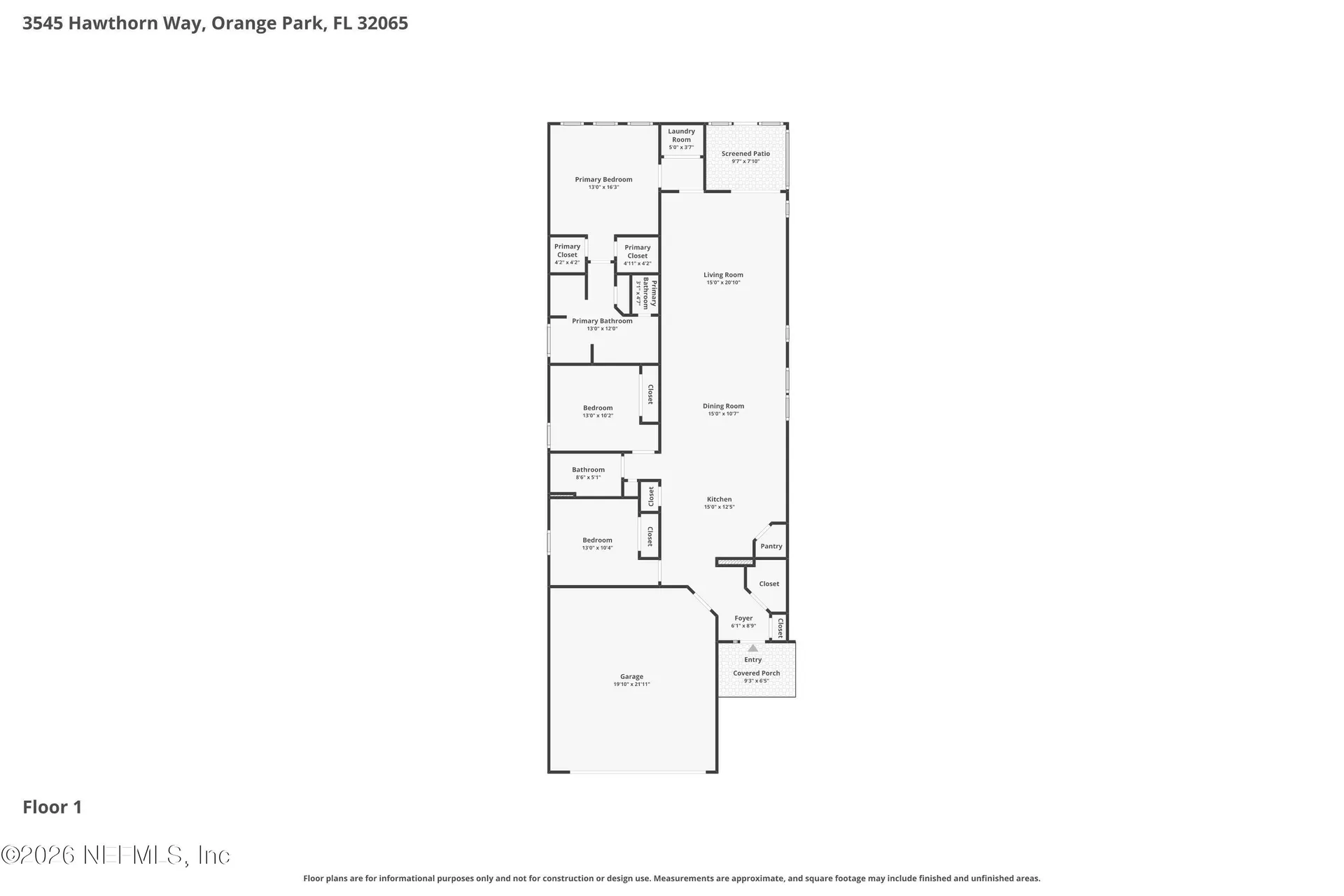 3545 Hawthorn Way Orange Park FL 32065