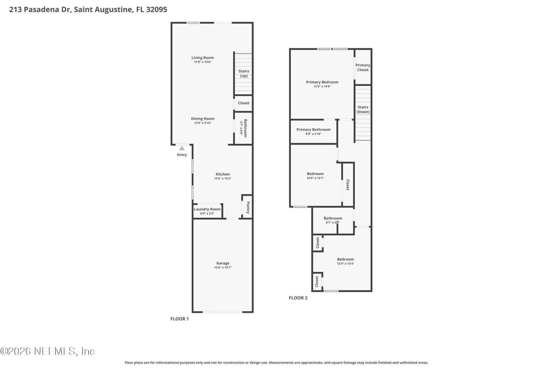 213 Pasadena Drive St. Augustine FL 32095