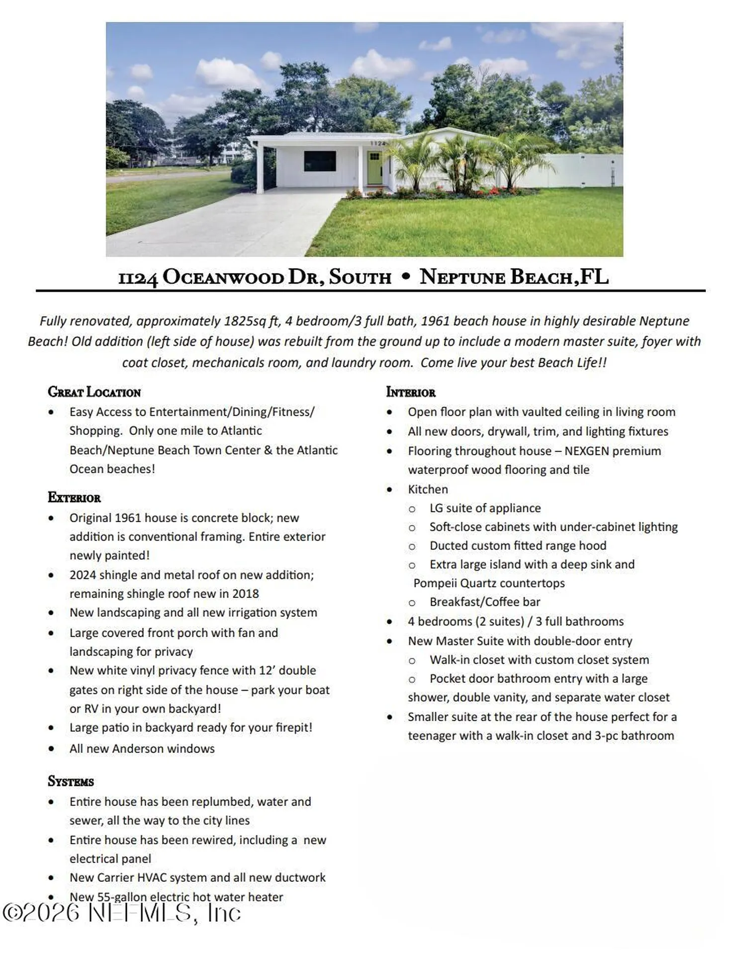 1124 Oceanwood Drive S Neptune Beach FL 32266