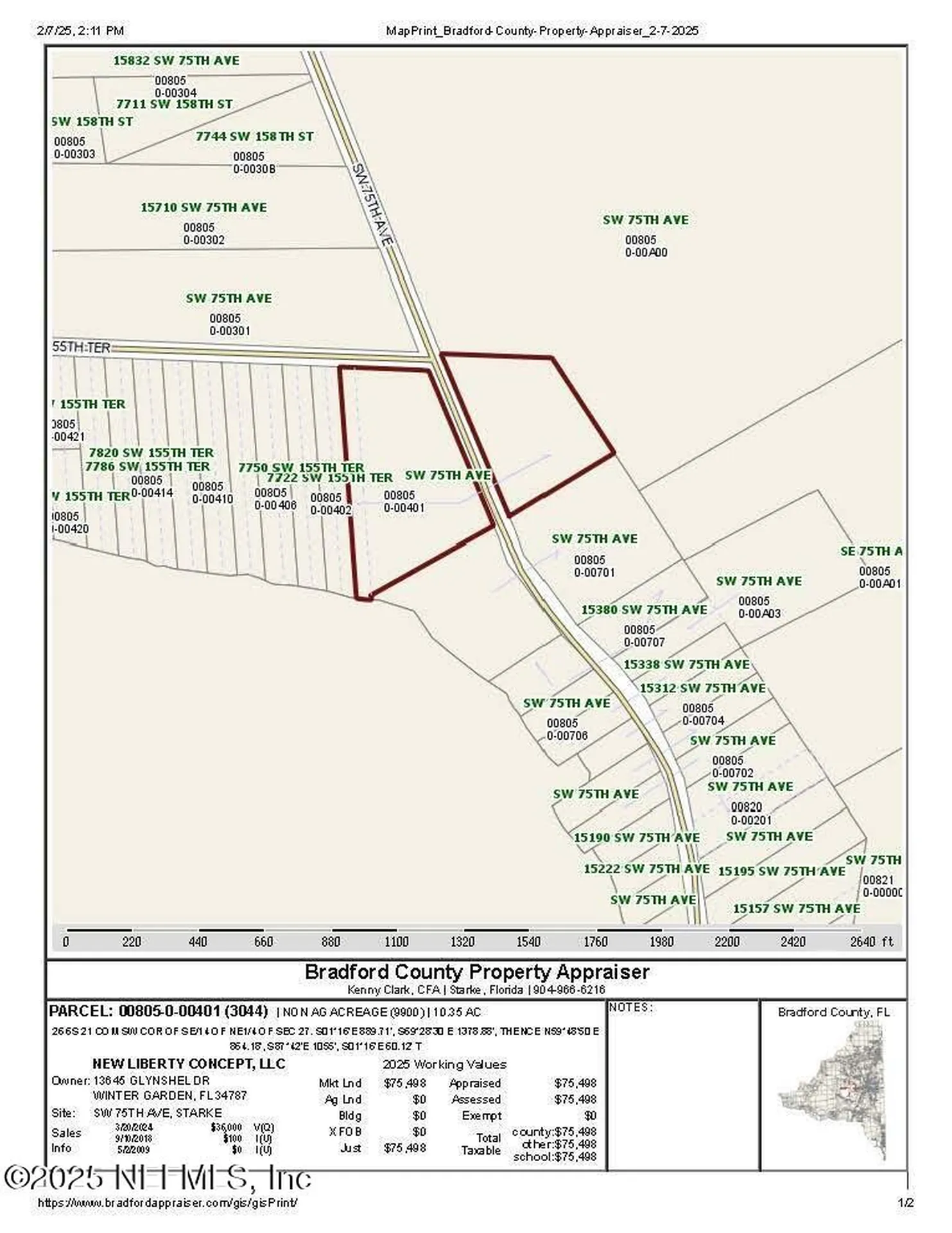 00 SW 75th Avenue Starke FL 32091