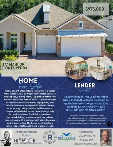 377 Mahi Drive Ponte Vedra FL 32081