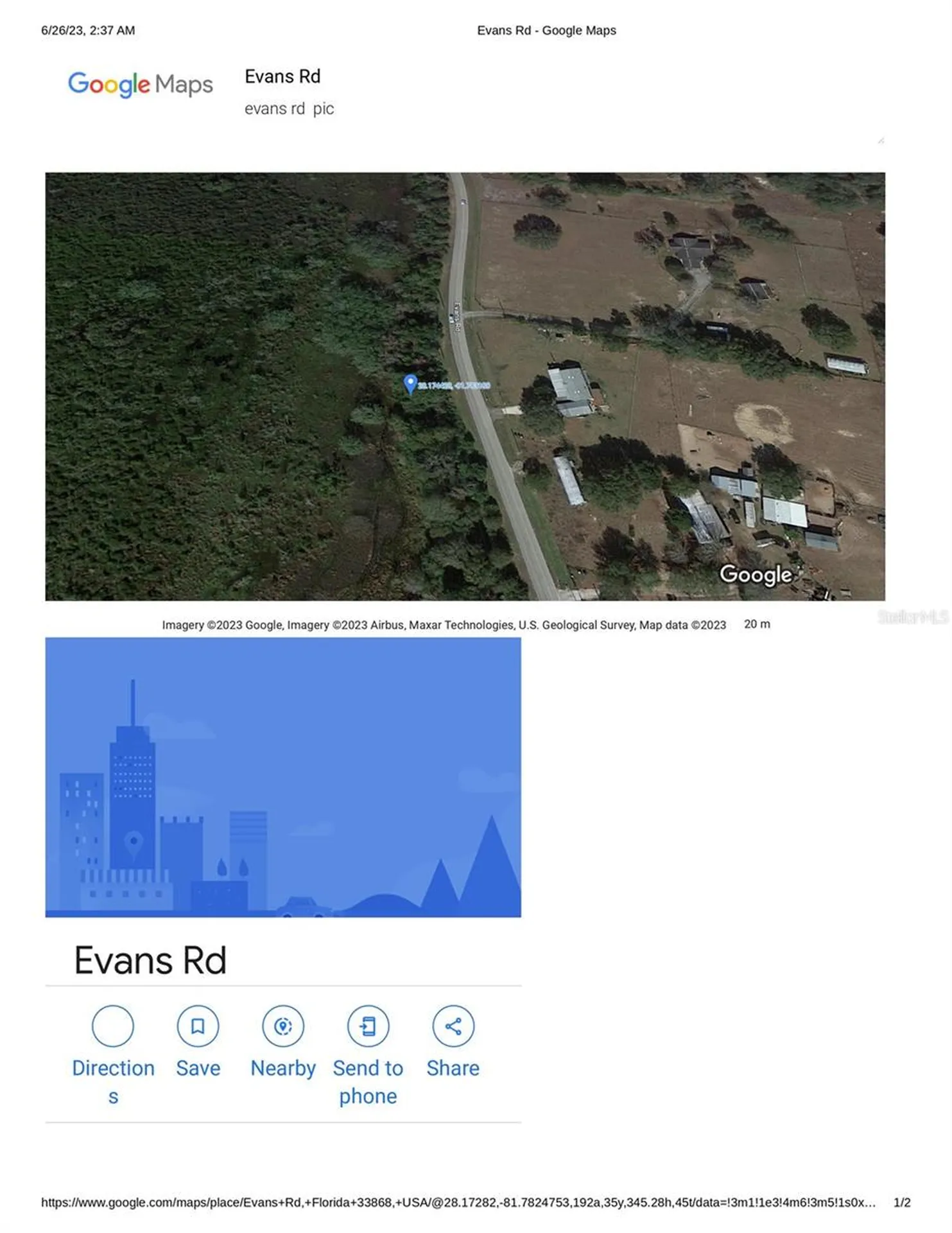 Evans Road Polk City FL 33868