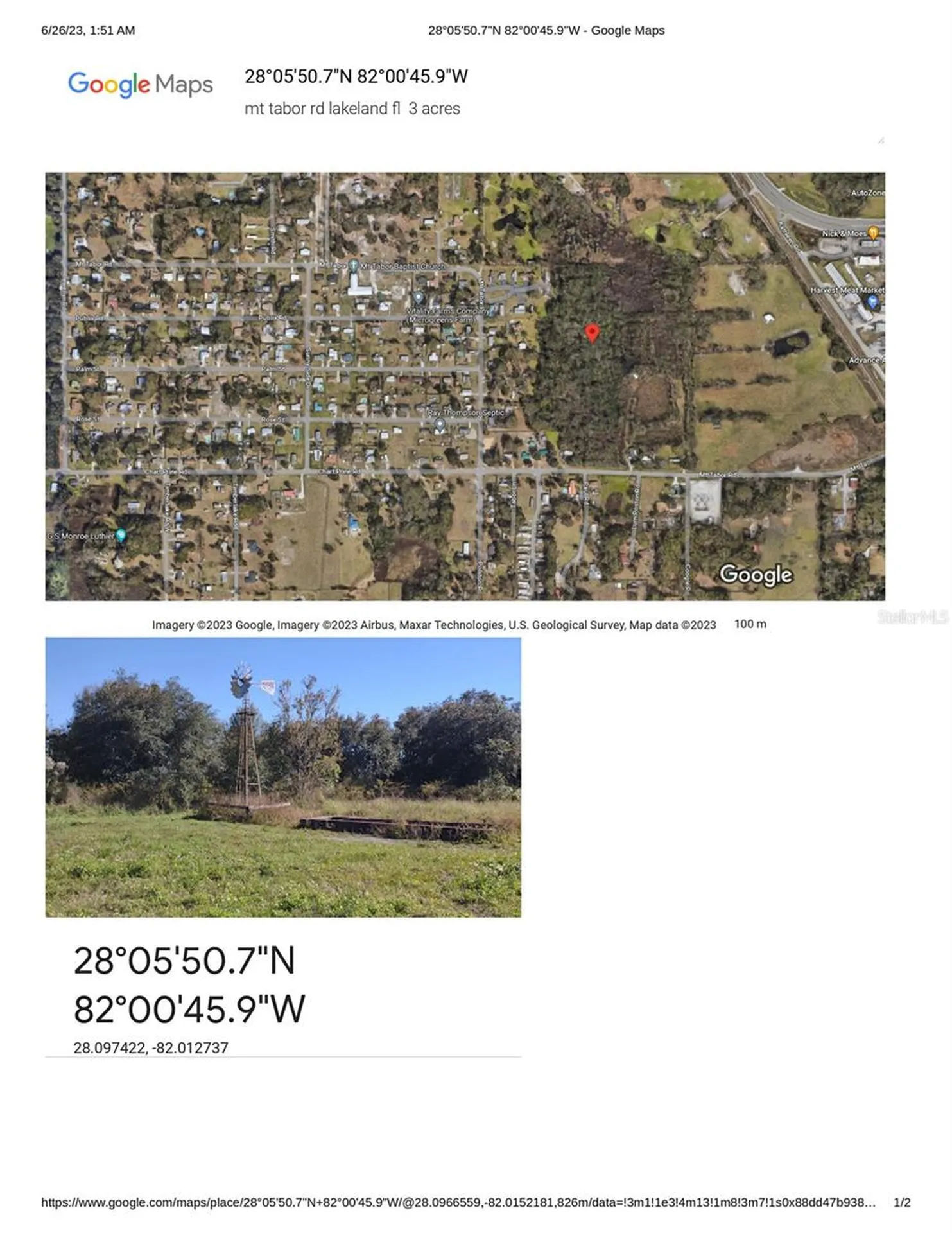 Mt Tabor Road Lakeland FL 33810