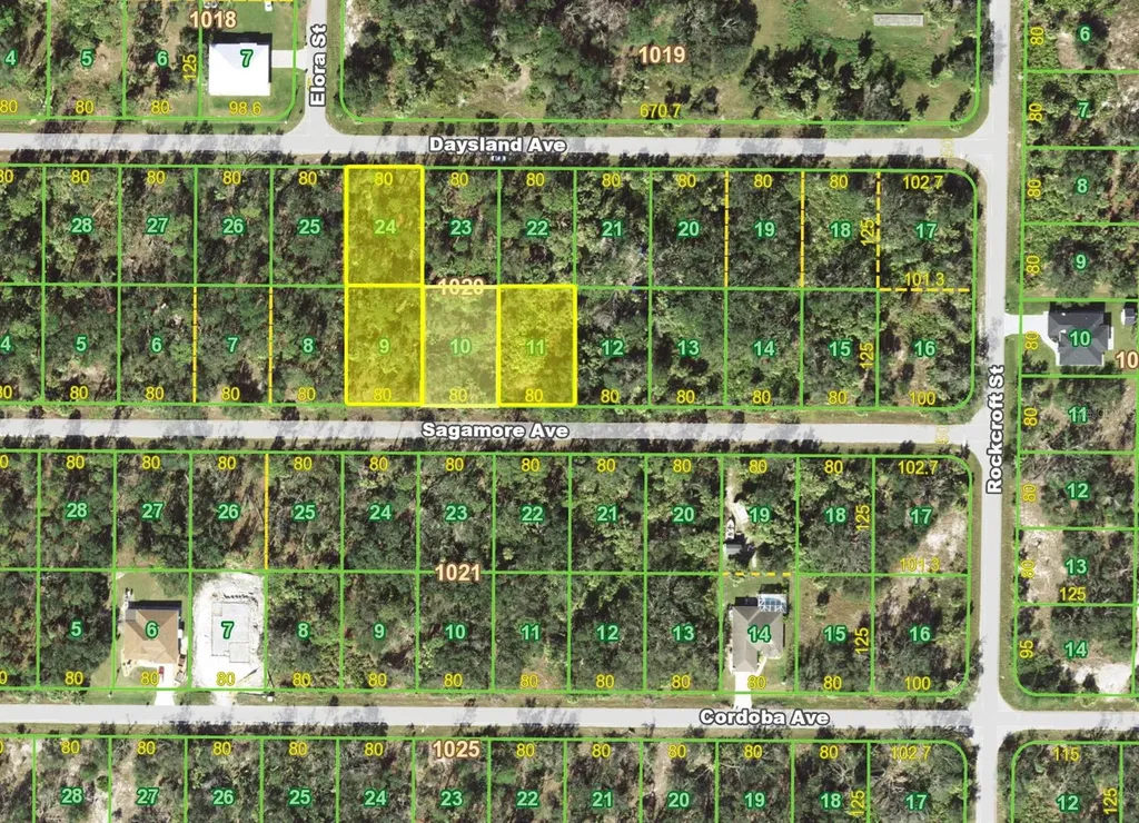 18402, 18410, 18394 Sagamore Avenue And 18393 Daysland Avenue Port Charlotte FL 33954