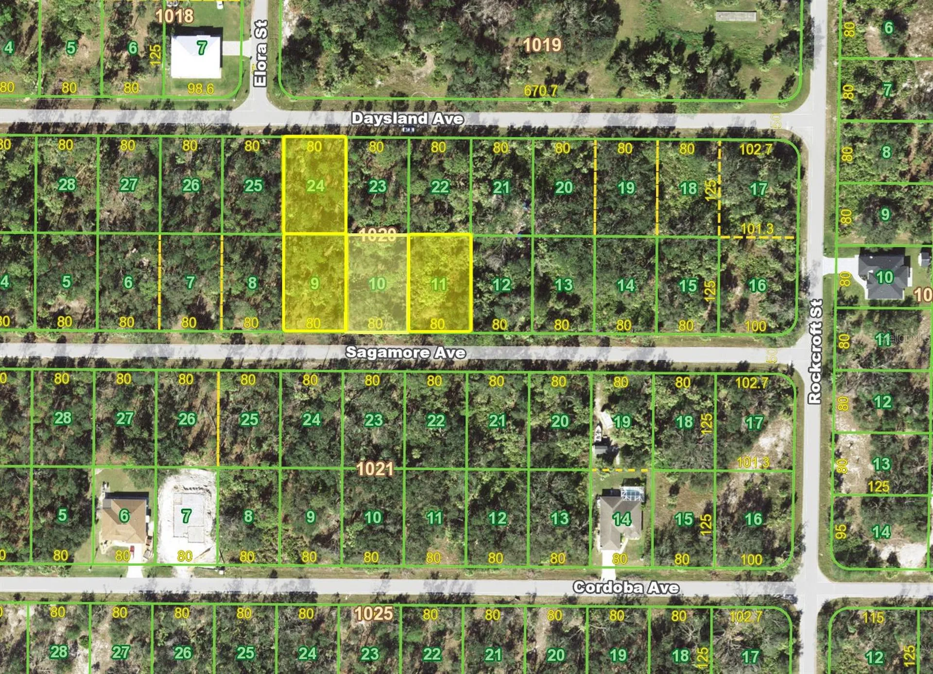 18402, 18410, 18394 Sagamore Avenue And 18393 Daysland Avenue Port Charlotte FL 33954