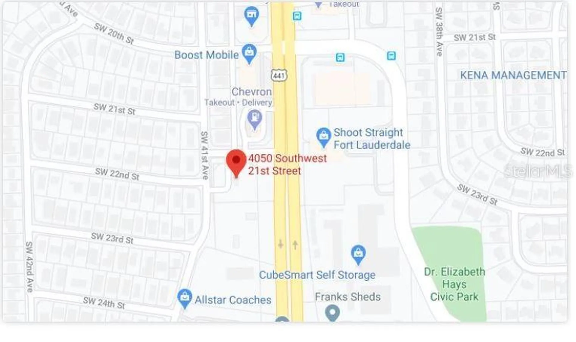 4050 SW 21st Street Fort Lauderdale FL 33317