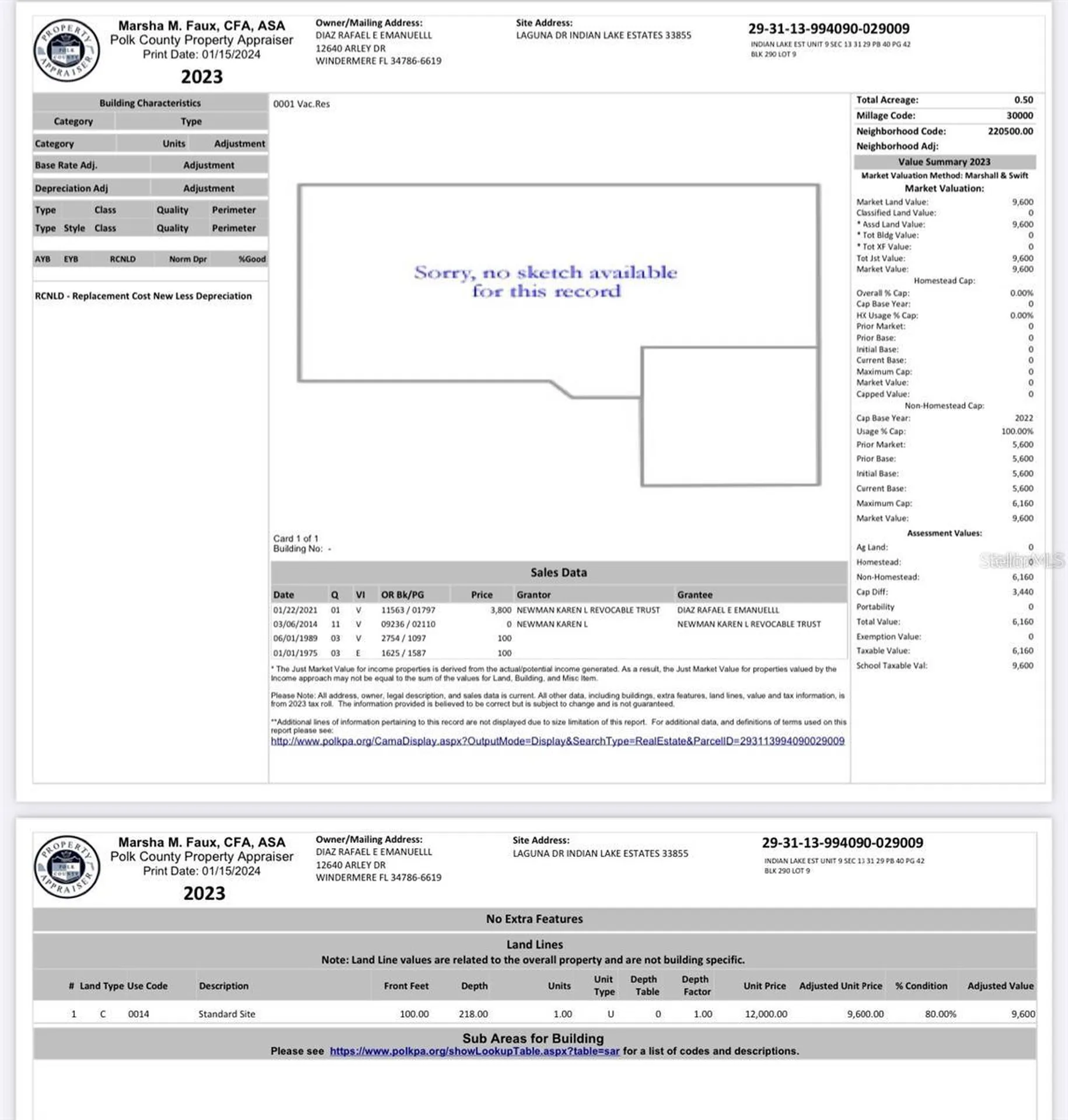 0 Laguna Drive Indian Lake Estates FL 33855