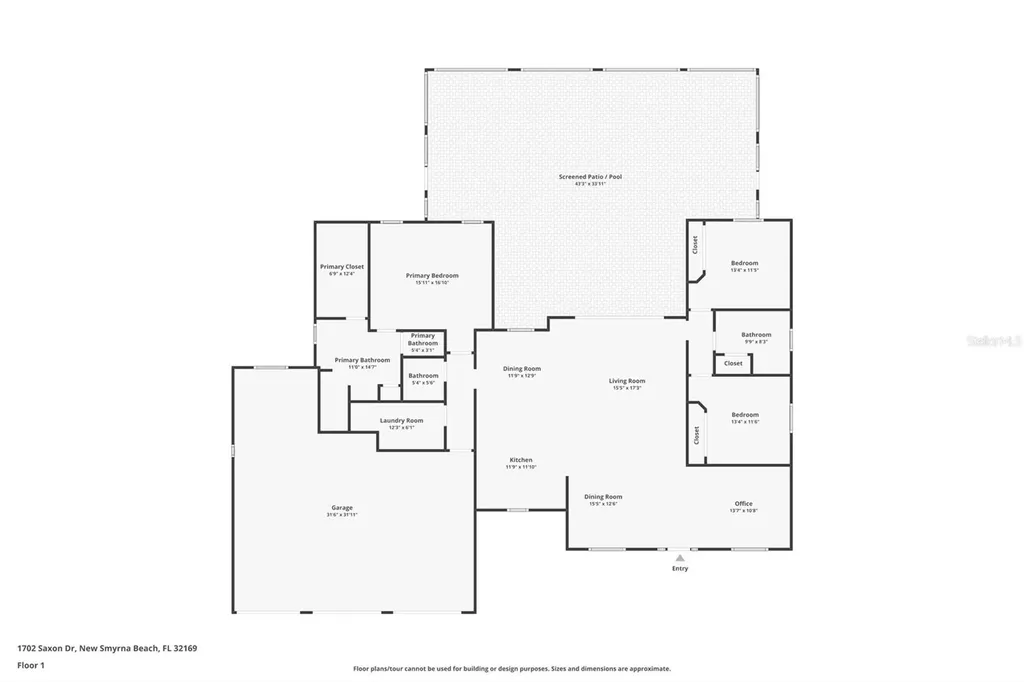 1702 Saxon Drive New Smyrna Beach FL 32169