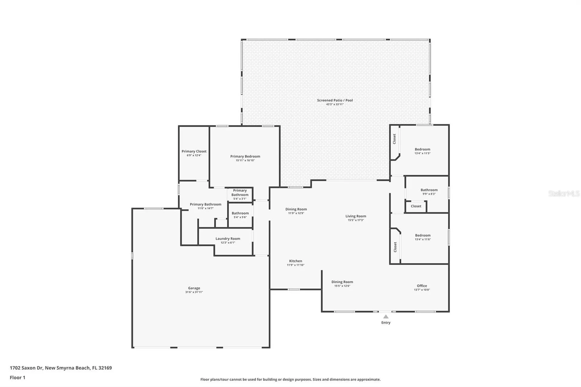 1702 Saxon Drive New Smyrna Beach FL 32169