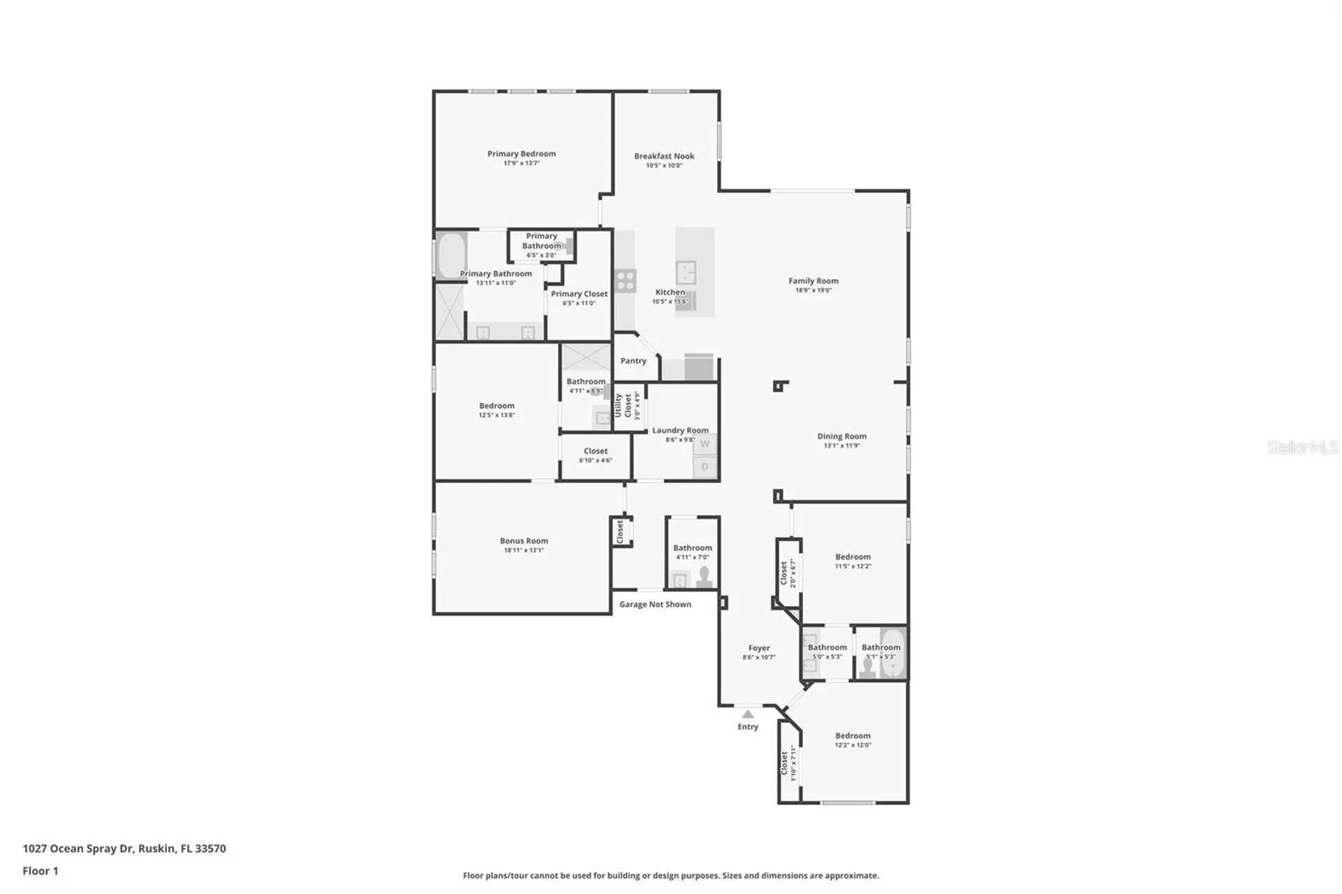 1027 Ocean Spray Drive Ruskin FL 33570