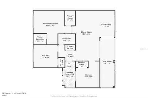 2617 Sycamore Drive Clearwater FL 33763
