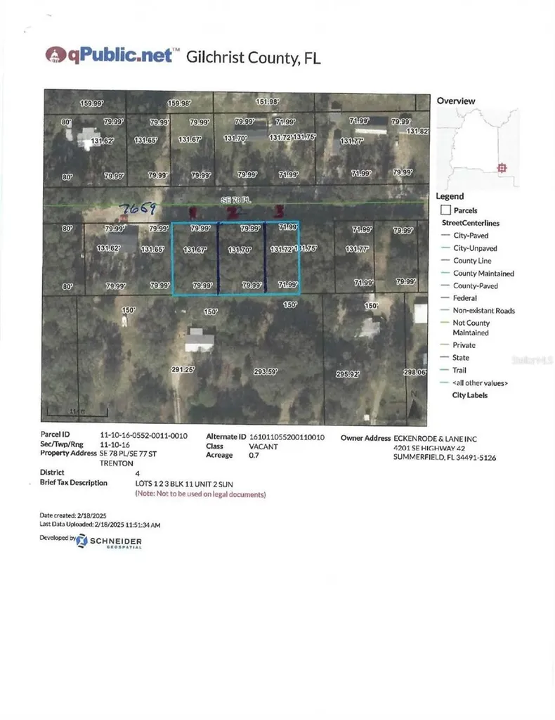 0 SE 78th Place Trenton FL 32693