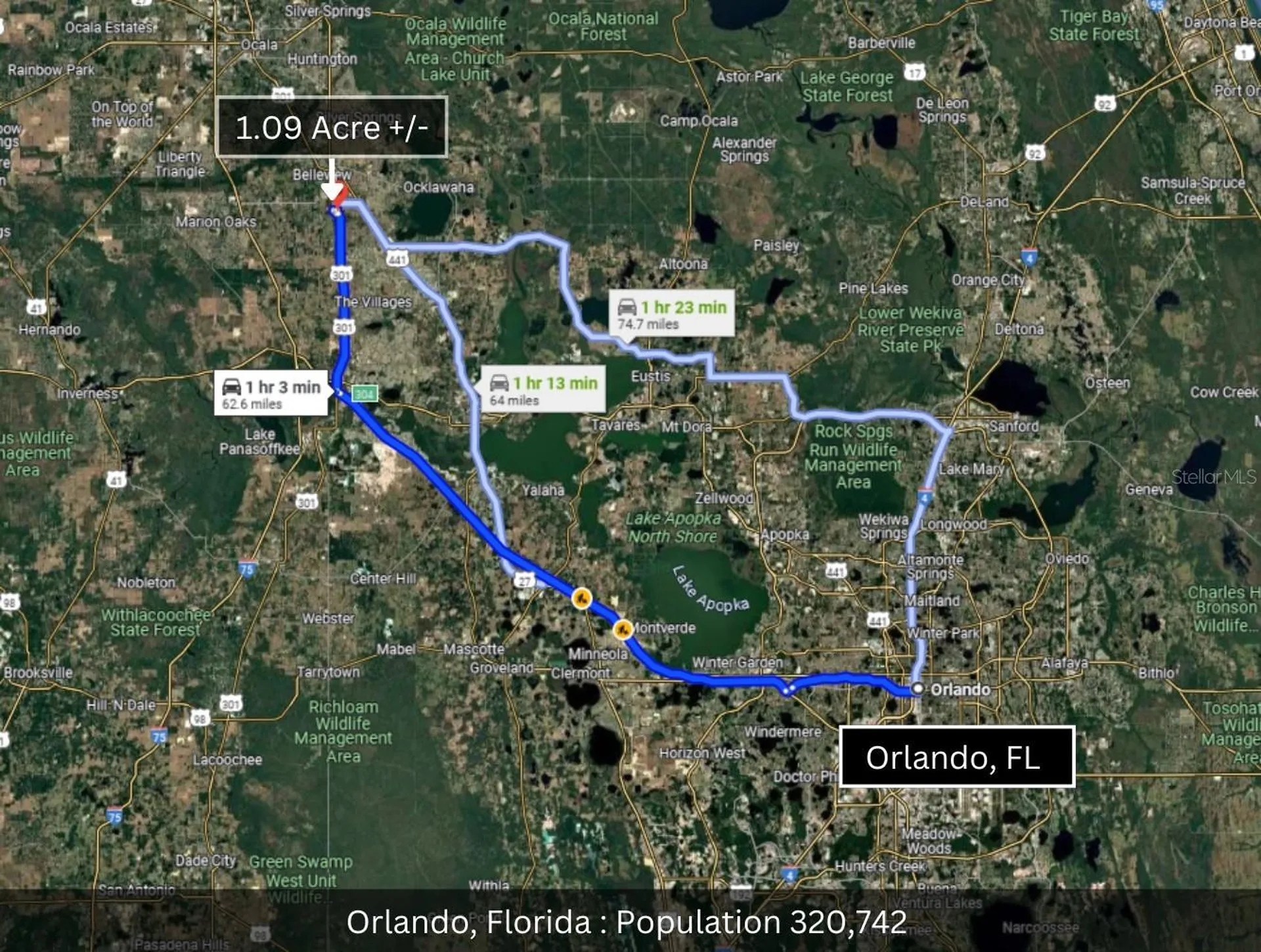 Corner SE 142nd Place & S Us Hwy-301 Summerfield FL 34491