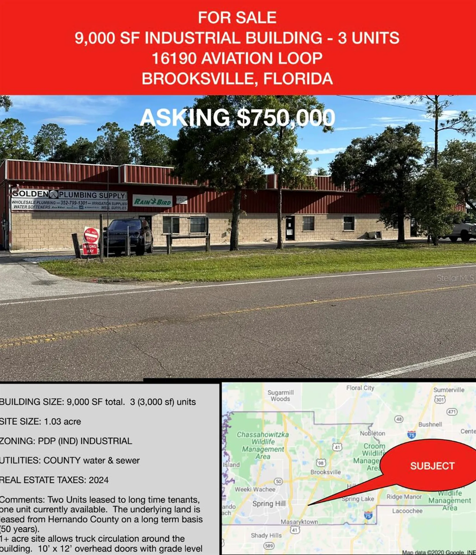 16182 Aviation Loop Drive Brooksville FL 34604