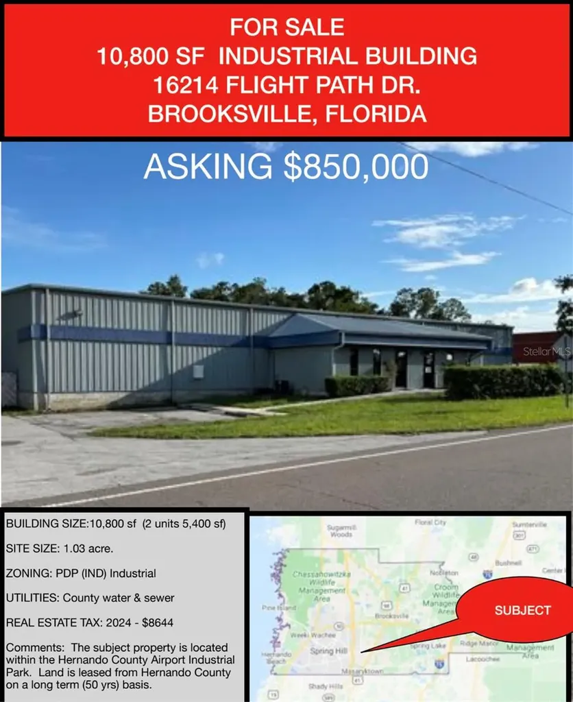 16214 Aviation Brooksville FL 34601