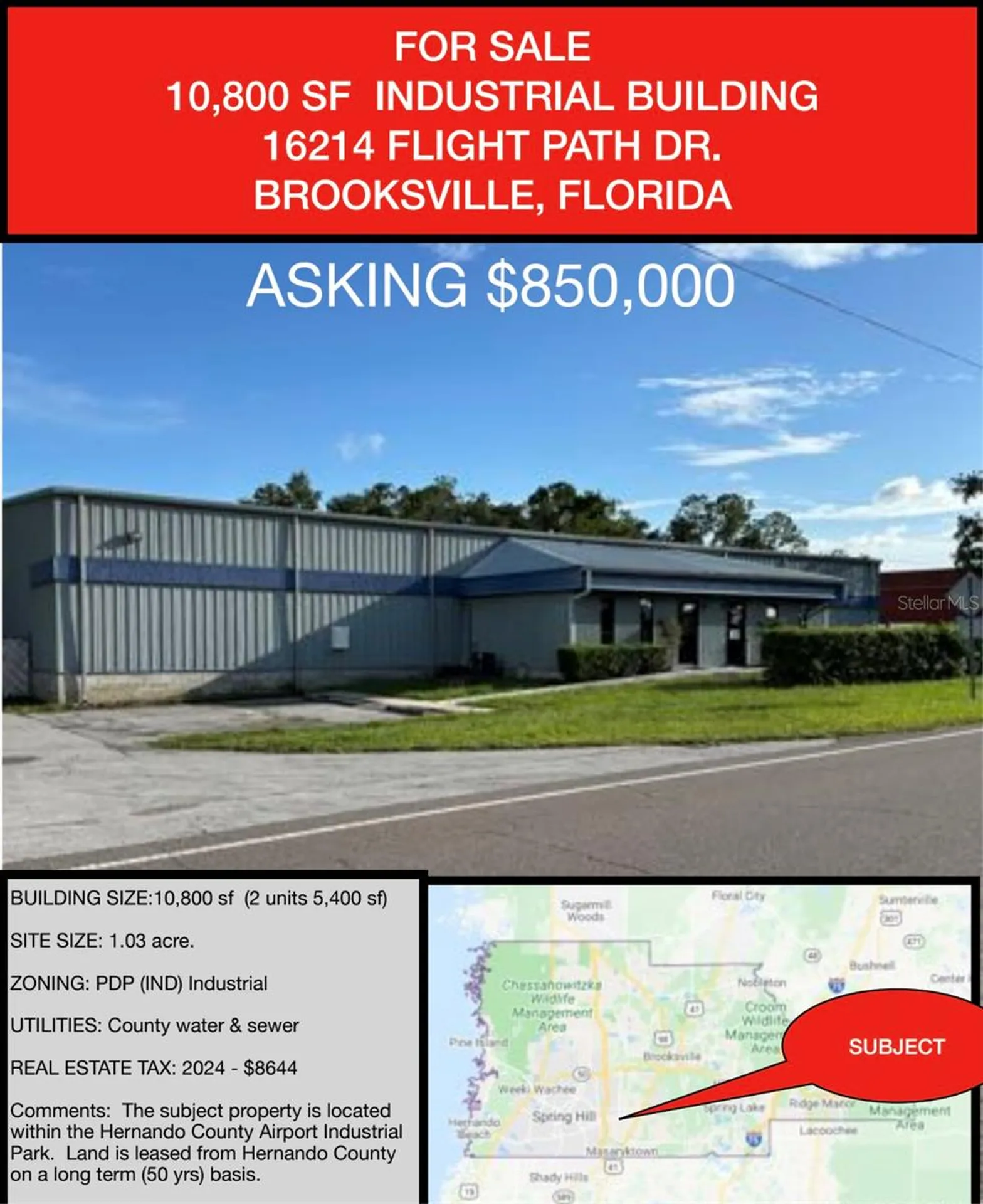 16214 Aviation Brooksville FL 34601