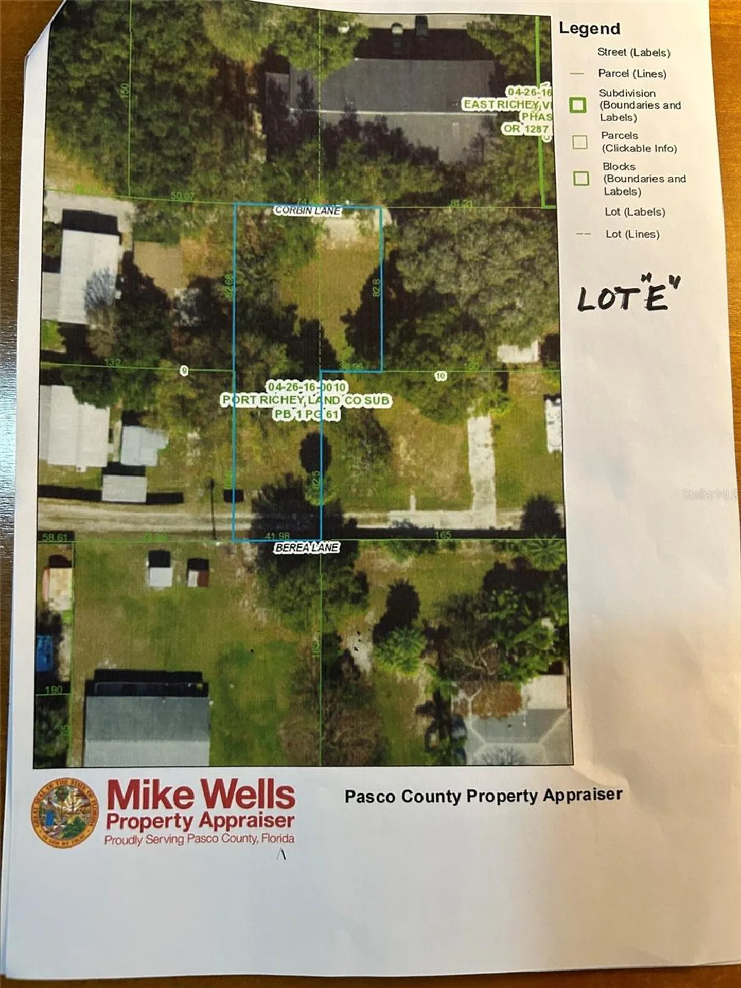 Corbin Lane New Port Richey FL 34653