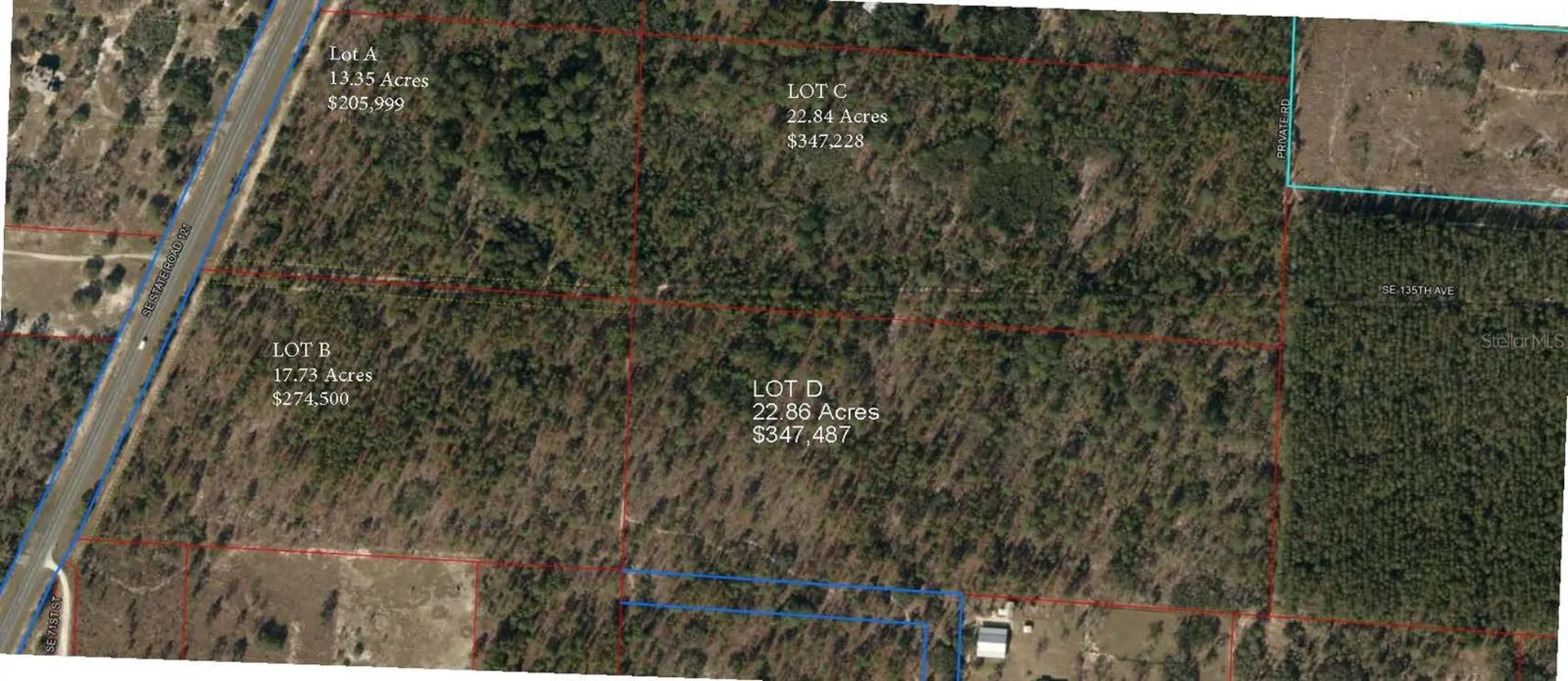 SE State Road 121 Lot A & B Morriston FL 32668