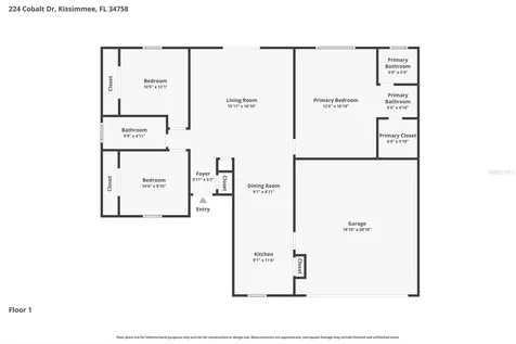 224 Cobalt Drive Kissimmee FL 34758