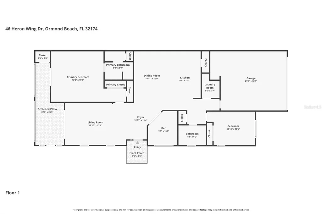 46 Heron Wing Drive Ormond Beach FL 32174