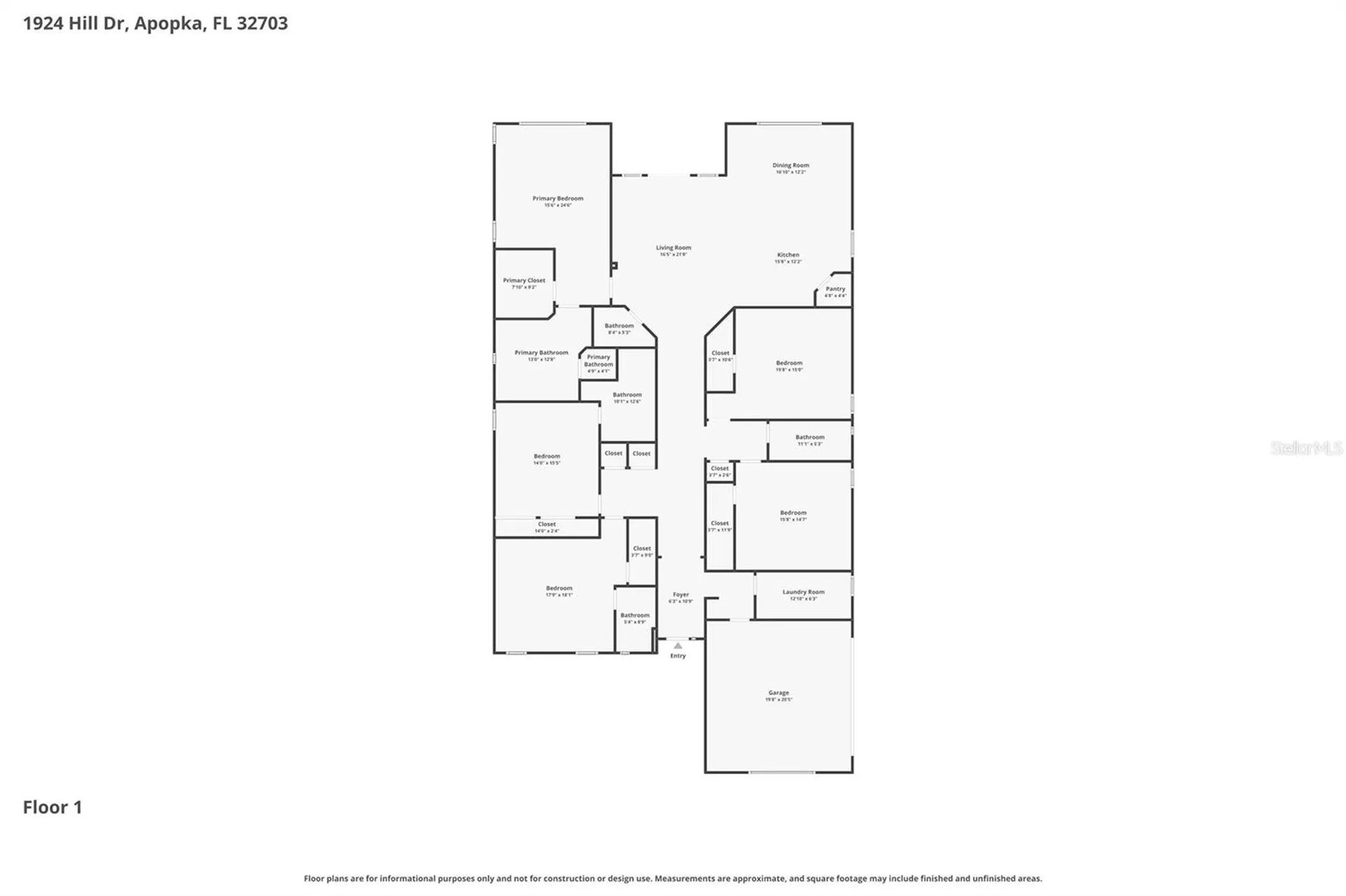 1924 Hill Drive Apopka FL 32703