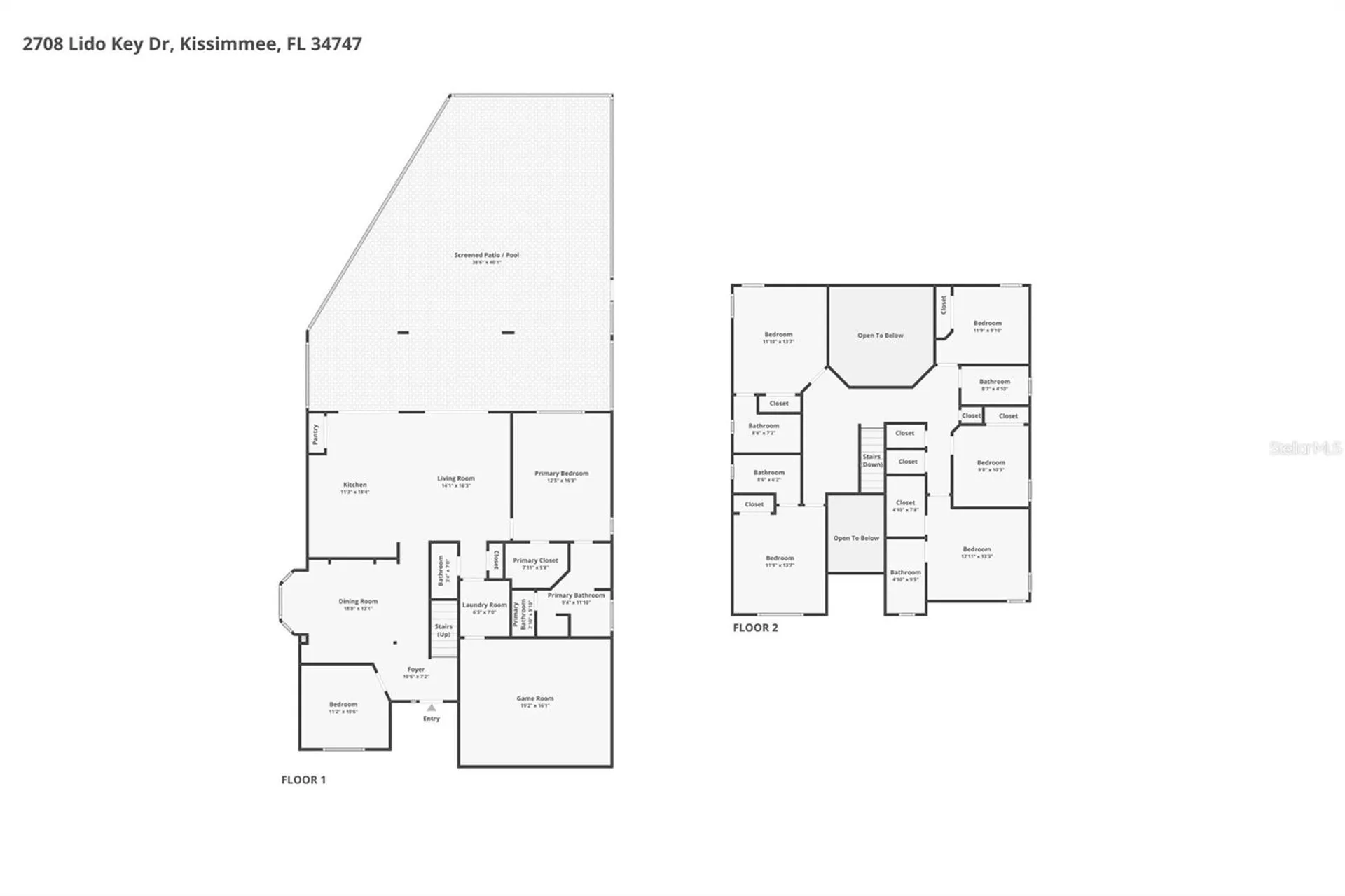2708 Lido Key Drive Kissimmee FL 34747