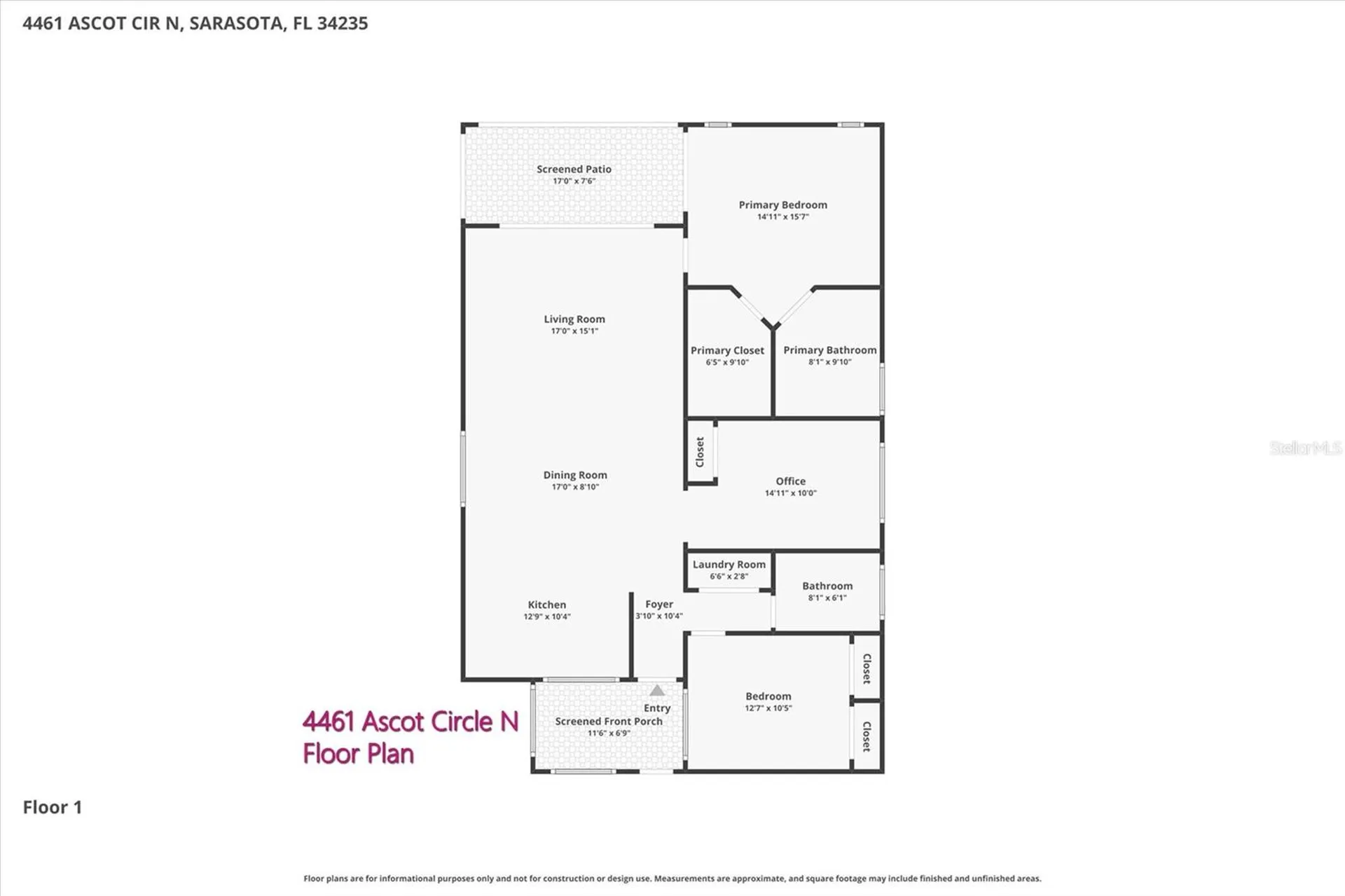 4461 Ascot Circle S Sarasota FL 34235