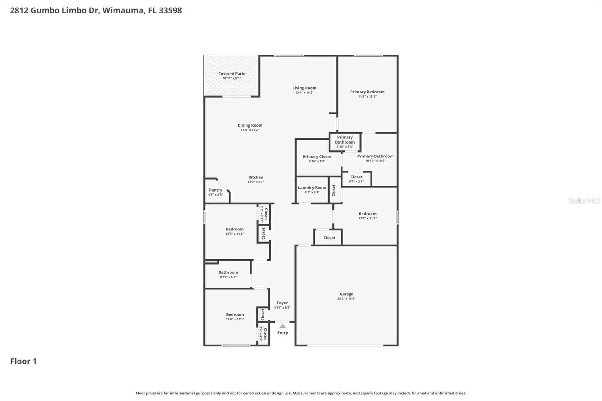 2812 Gumbo Limbo Drive Wimauma FL 33598