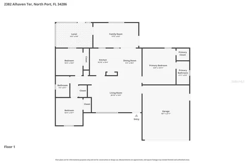 2382 Alhaven Terrace North Port FL 34286