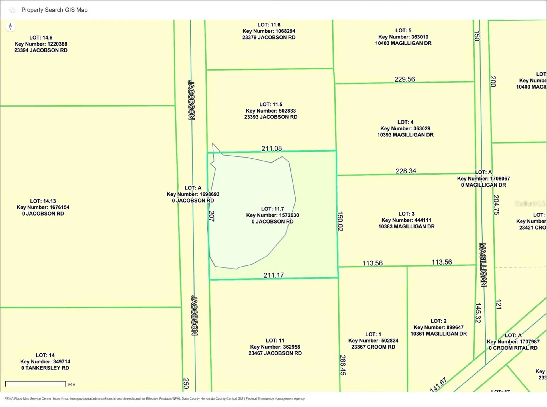 Jacobson Road Brooksville FL 34601