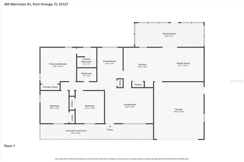 485 Merrimac Drive Port Orange FL 32127