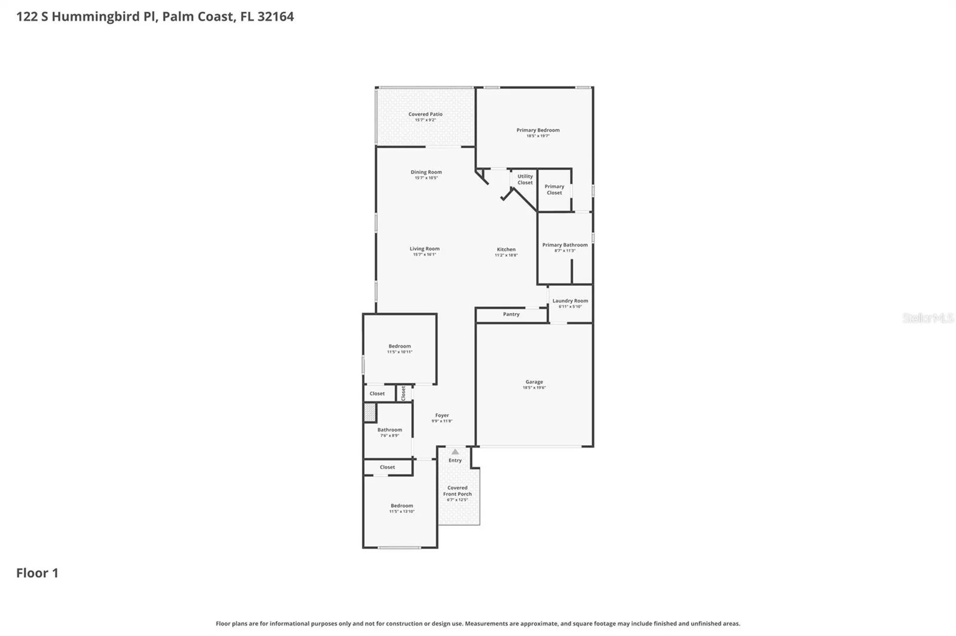 122 S Hummingbird Place Palm Coast FL 32164