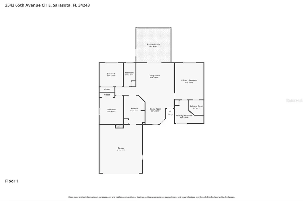 3543 65th Avenue Circle E Sarasota FL 34243