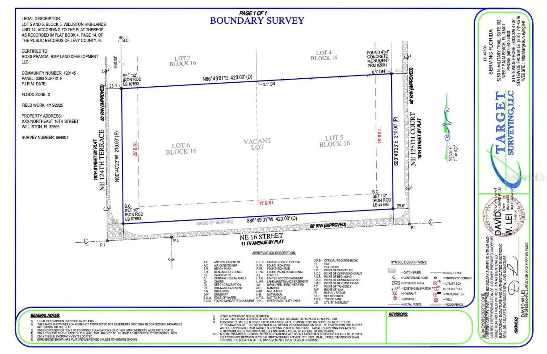 12671 NE 16th Street Williston FL 32696