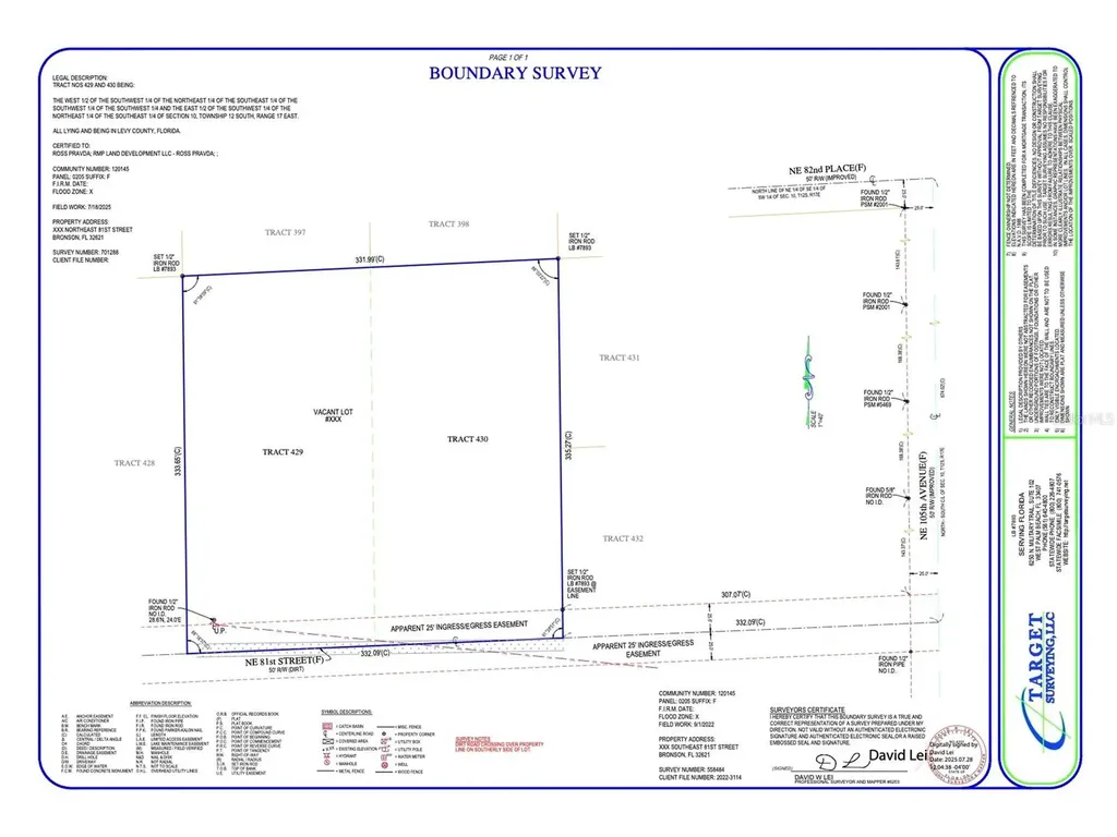 10451 NE 81st Street Bronson FL 32621