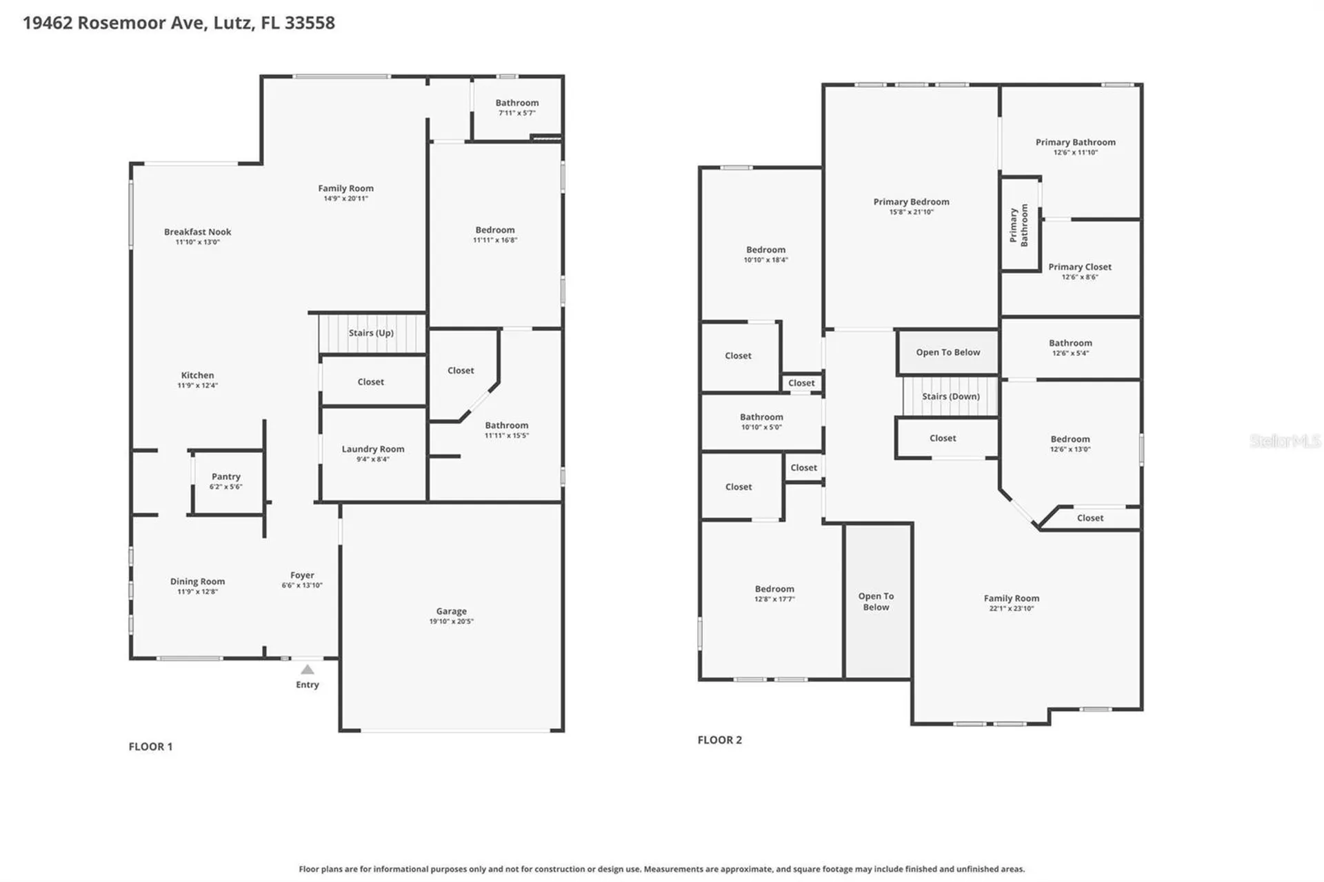 19462 Rosemoor Avenue Lutz FL 33558