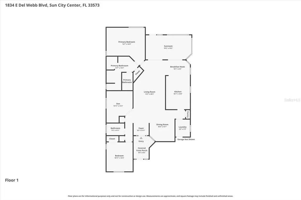1834 E Del Webb Boulevard Sun City Center FL 33573