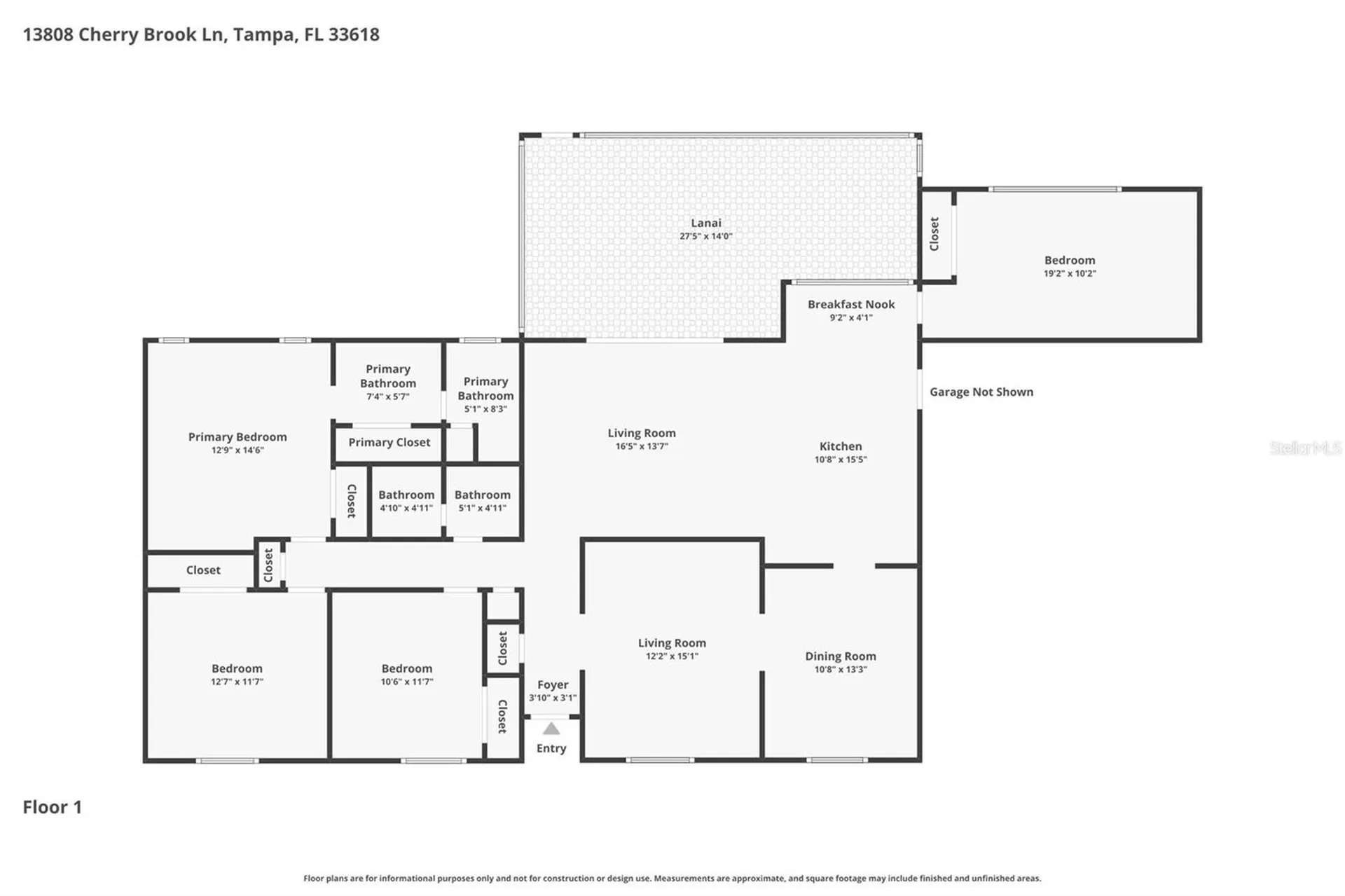 13808 Cherry Brook Lane Tampa FL 33618