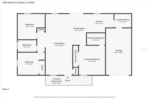 2207 Selkirk Street Valrico FL 33594