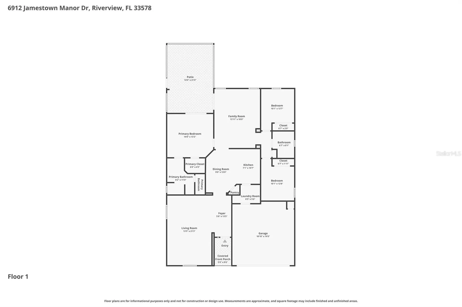 6912 Jamestown Manor Drive Riverview FL 33578