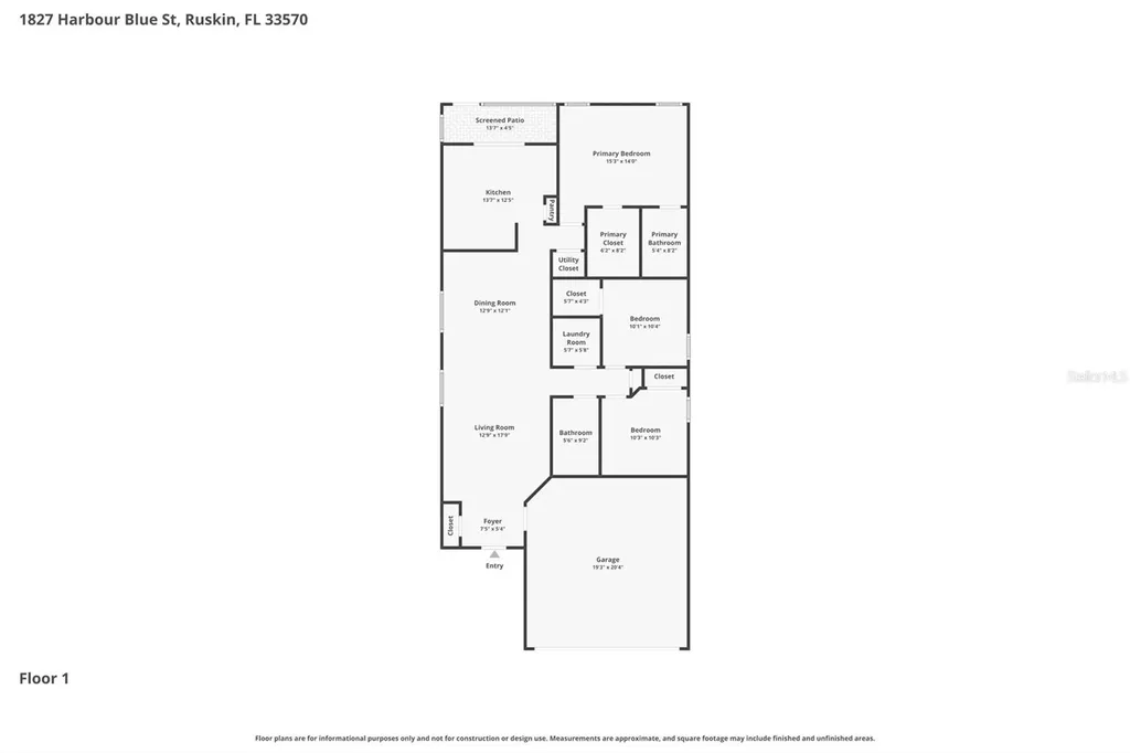 1827 Harbour Blue Street Ruskin FL 33570