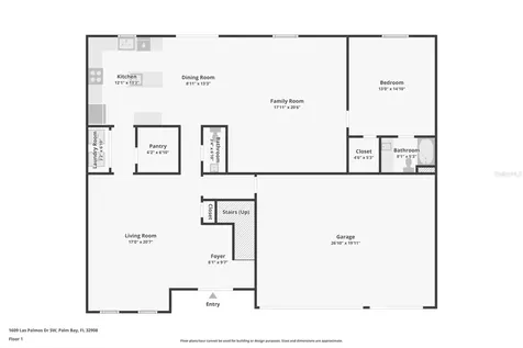 1609 Las Palmos Drive SW Palm Bay FL 32908
