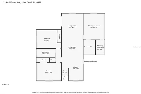 1725 California Avenue St Cloud FL 34769