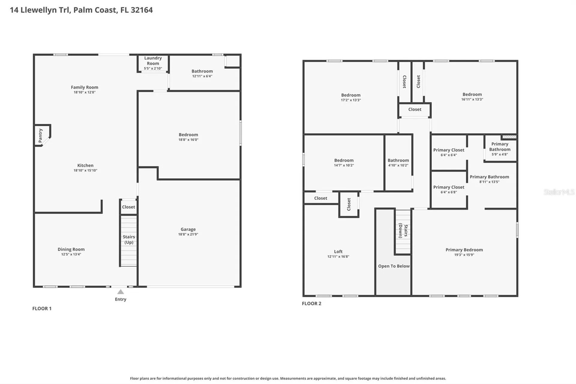 14 Llewellyn Trail Palm Coast FL 32164