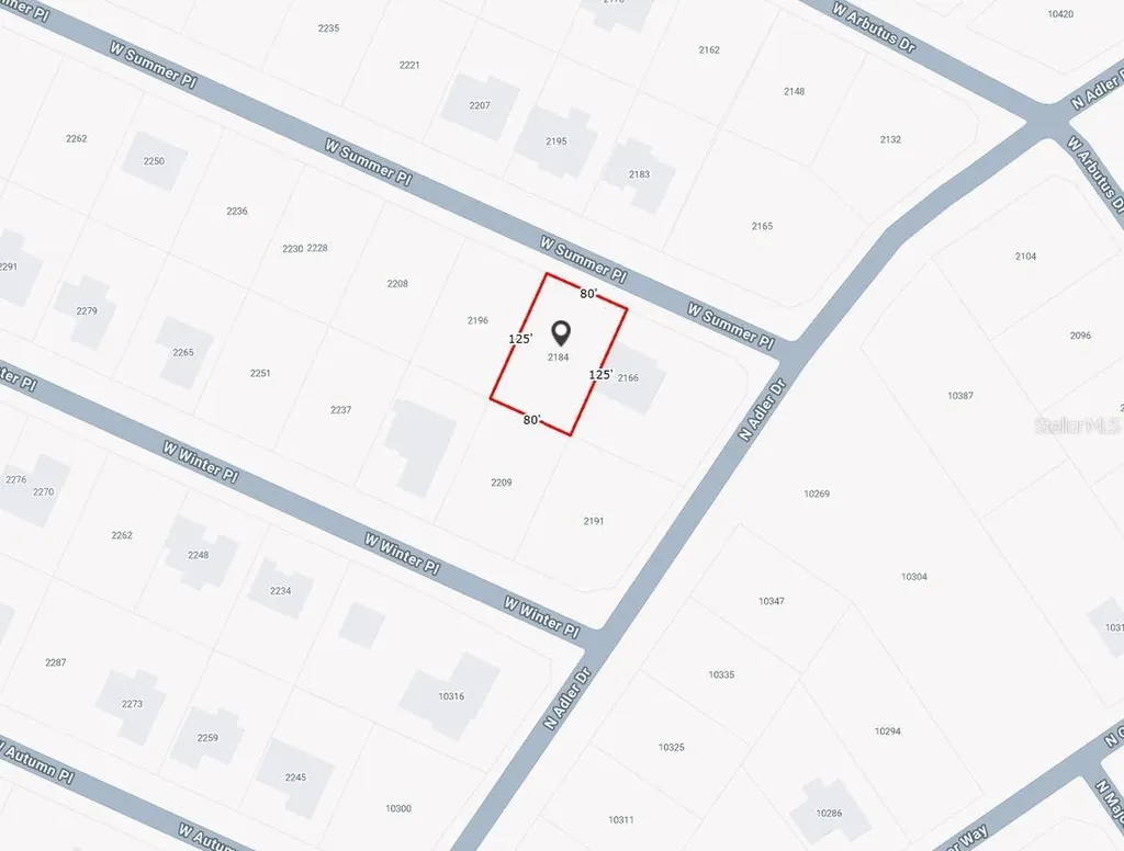 2184 W Summer Place Citrus Springs FL 34434