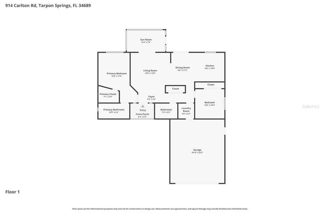 914 Carlton Road Tarpon Springs FL 34689