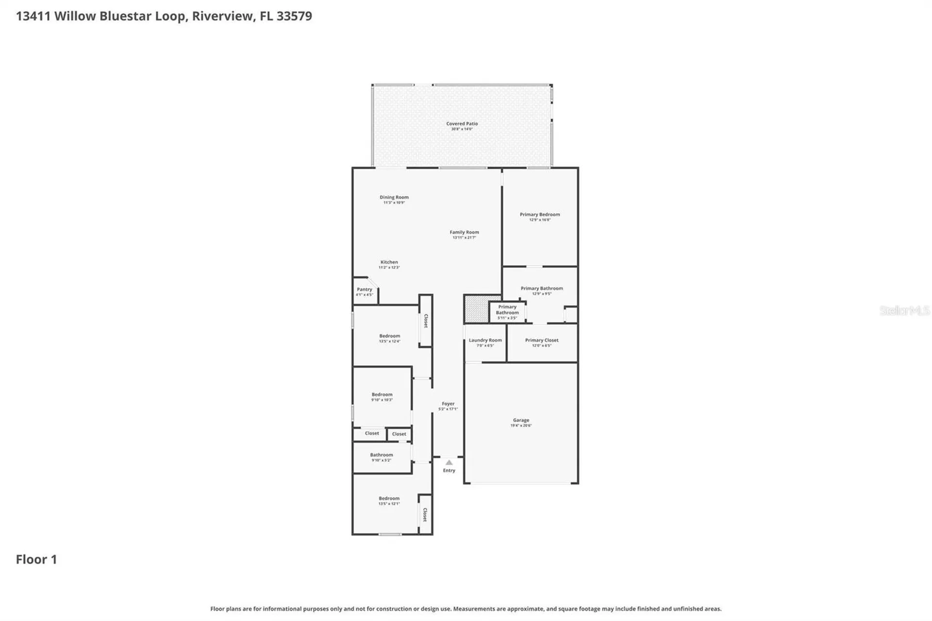 13411 Willow Bluestar Loop Riverview FL 33579