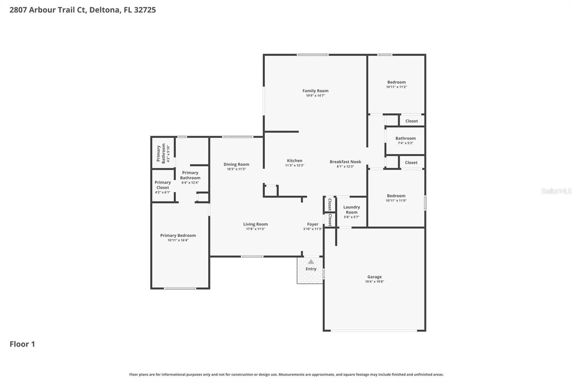 2807 Arbour Trail Court Deltona FL 32725