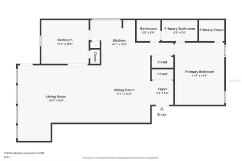 1128 W Peppertree Lane Sarasota FL 34242