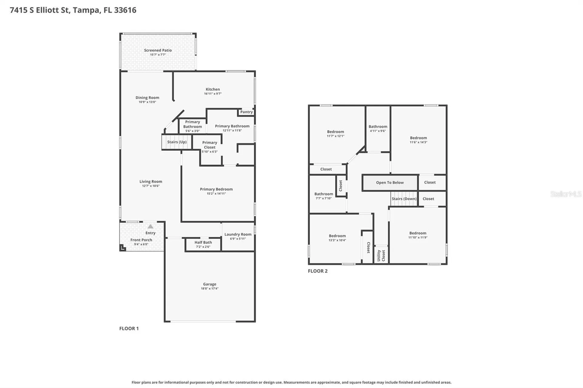 7415 S Elliott Street Tampa FL 33616
